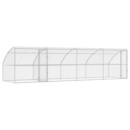 Cuccia per cani 4 pcs Argento 8 x 2 x 2 m Acciaio