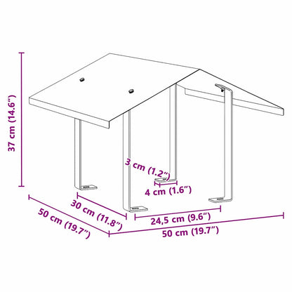 Cappa Camino Argento 50 x 50 x 37 cm Acciaio inossidabile - homemem39