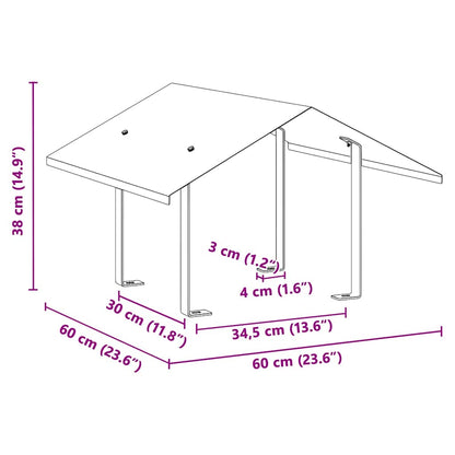 Cappa Camino Argento 60 x 60 x 38 cm Acciaio inossidabile - homemem39
