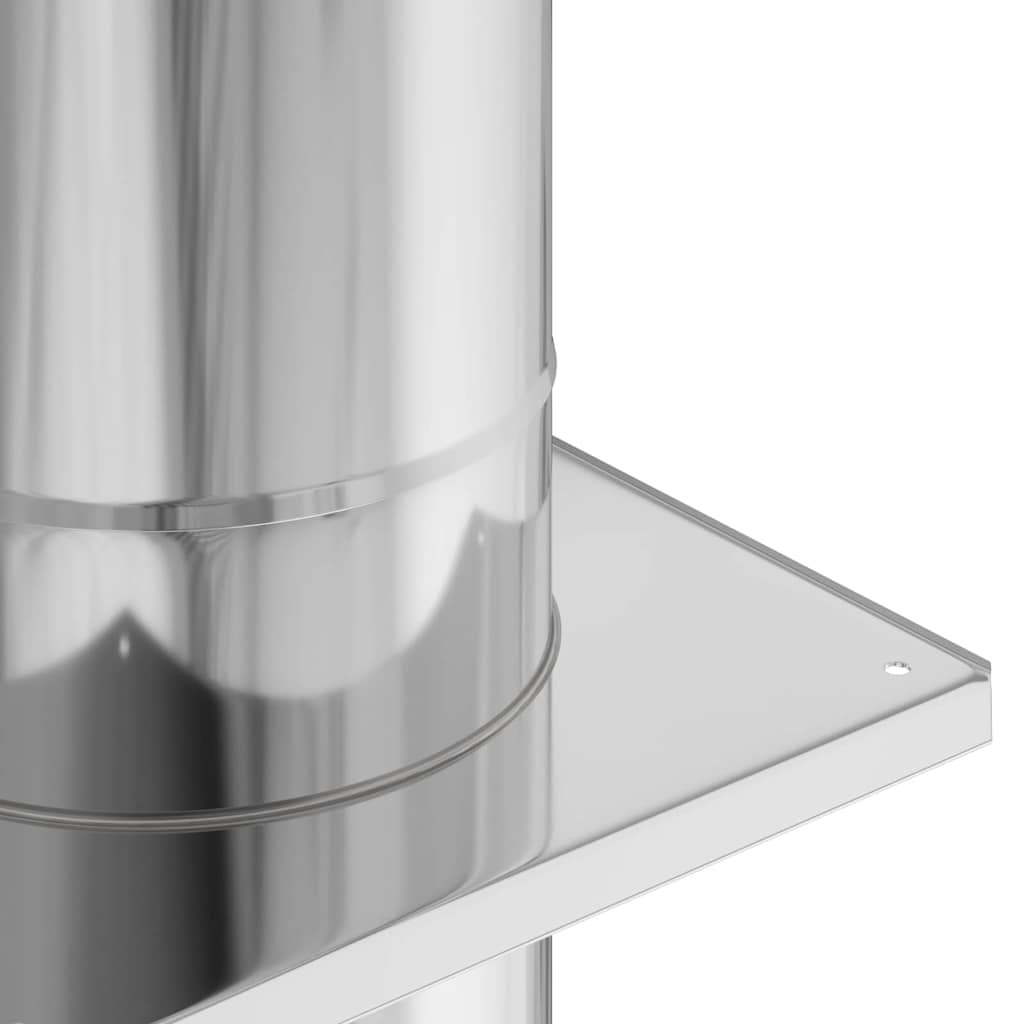 Estensione Camino Argento 25 x 25 x 65 cm Acciaio inossidabile | homemem39