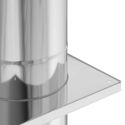 Estensione Camino Argento 25 x 25 x 65 cm Acciaio inossidabile | homemem39