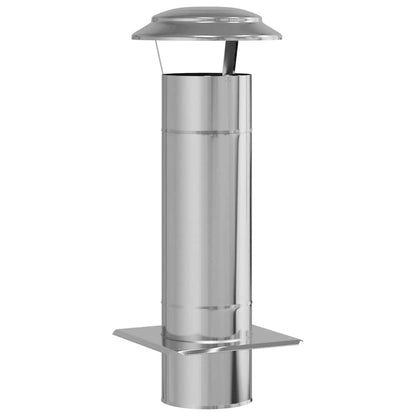 Estensione Camino Argento 25 x 25 x 65 cm Acciaio inossidabile | homemem39