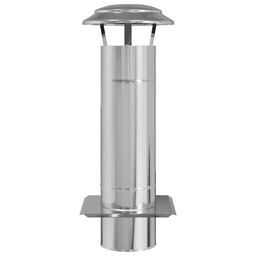 Estensione Camino Argento 25 x 25 x 65 cm Acciaio inossidabile | homemem39