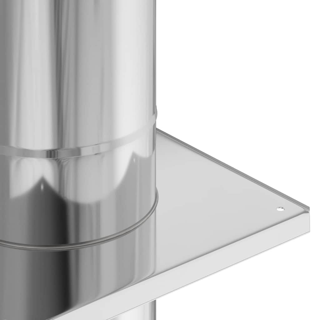 Estensione Camino Argento 25 x 25 x 82 cm Acciaio inossidabile | homemem39