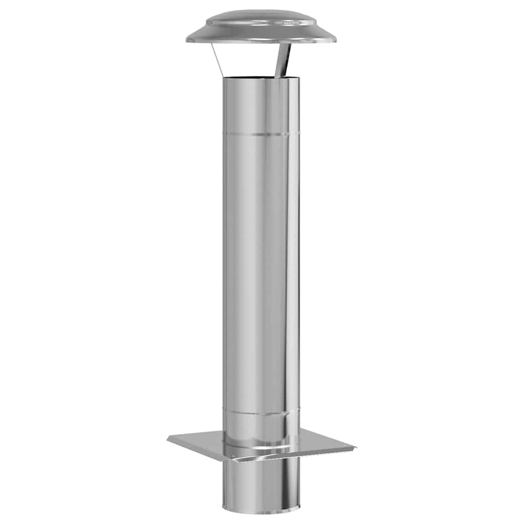 Estensione Camino Argento 25 x 25 x 82 cm Acciaio inossidabile | homemem39