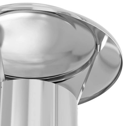 Estensione Camino Argento 25 x 25 x 132 cm Acciaio inossidabile