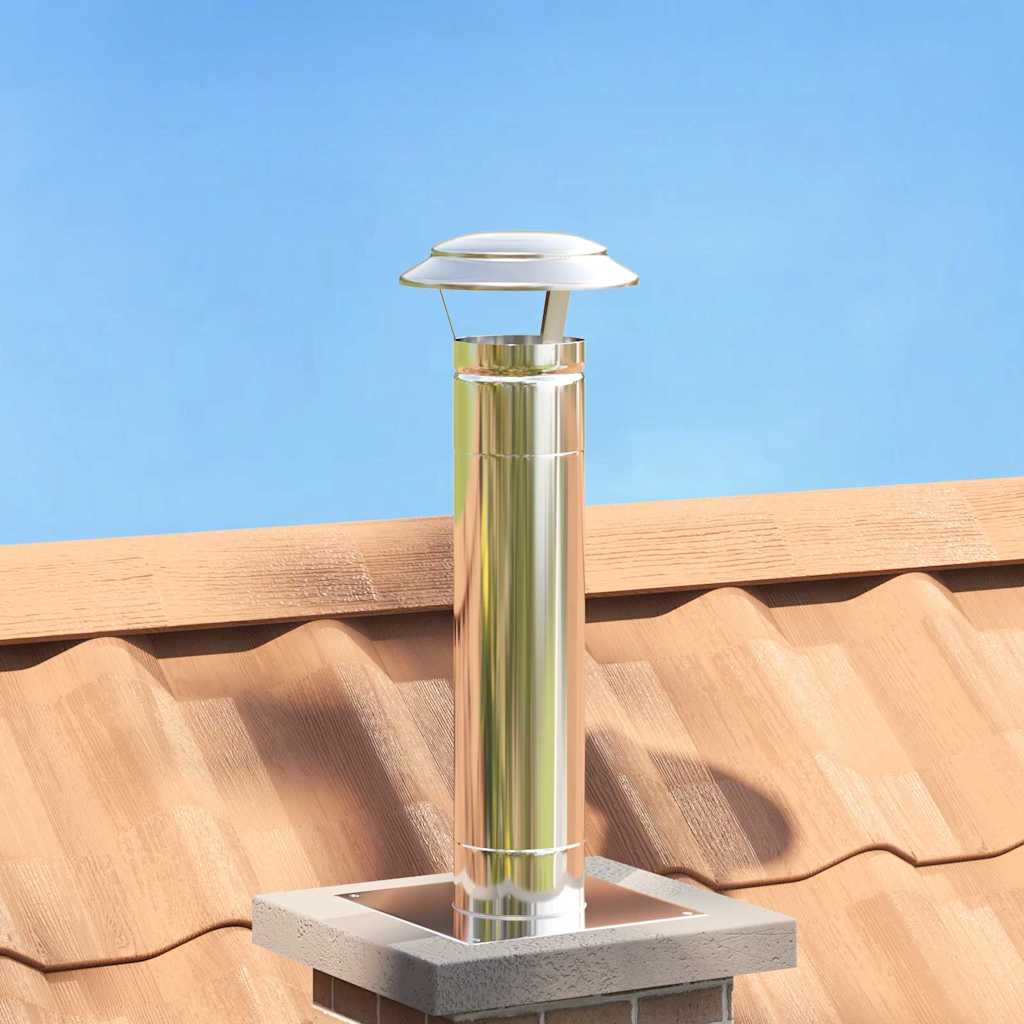 Copertura per Camino Argento 20 x 20 x 18 cm - homemem39