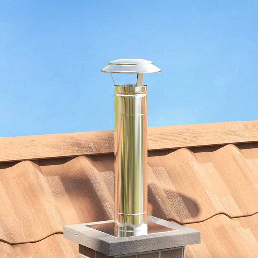 Copertura per Camino Argento 20 x 20 x 18 cm - homemem39