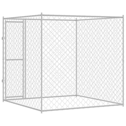 Gabbia per cani Argento 200 x 200 x 200 cm Acciaio zincato