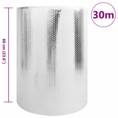 Riflettore di calore per termosifoni Argento 30 x 0,6 m | homemem39