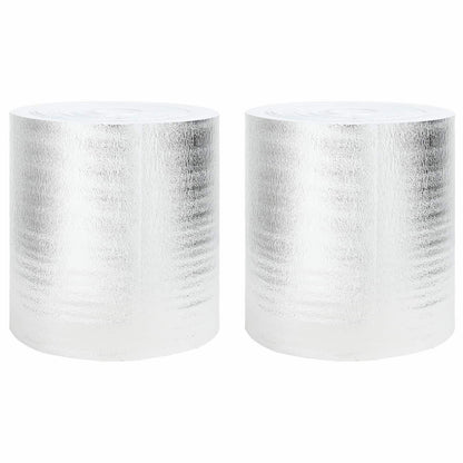 Riflettore di calore per termosifoni 2 pcs Argento 25 x 0,5 m