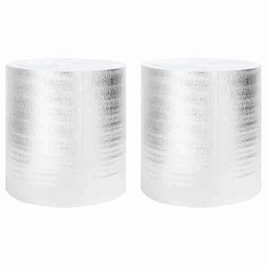 Riflettore di calore per termosifoni 2 pcs Argento 25 x 0,5 m
