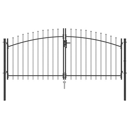 Cancello Doppio Woerden Grigio 299,5 x 149,5 cm Acciaio | homemem39