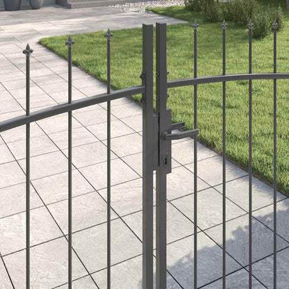 Cancello Doppio Woerden Grigio 299,5 x 174,5 cm Acciaio | homemem39