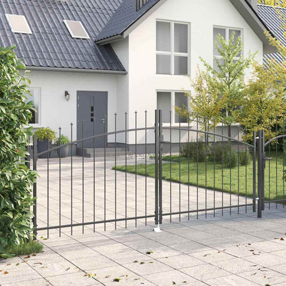 Cancello Doppio Woerden Grigio 299,5 x 174,5 cm Acciaio | homemem39