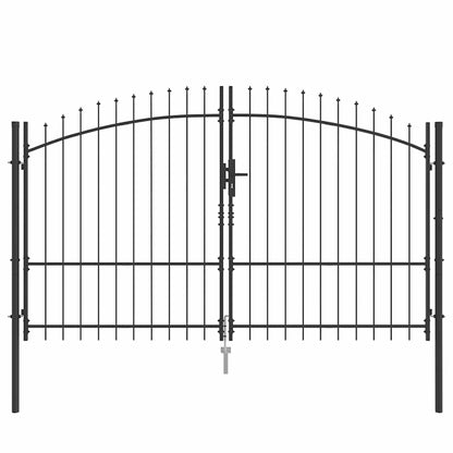 Cancello Doppio Woerden Grigio 299,5 x 224,5 cm Acciaio | homemem39