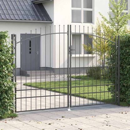 Cancello Doppio Woerden Grigio 299,5 x 249,5 cm Acciaio | homemem39