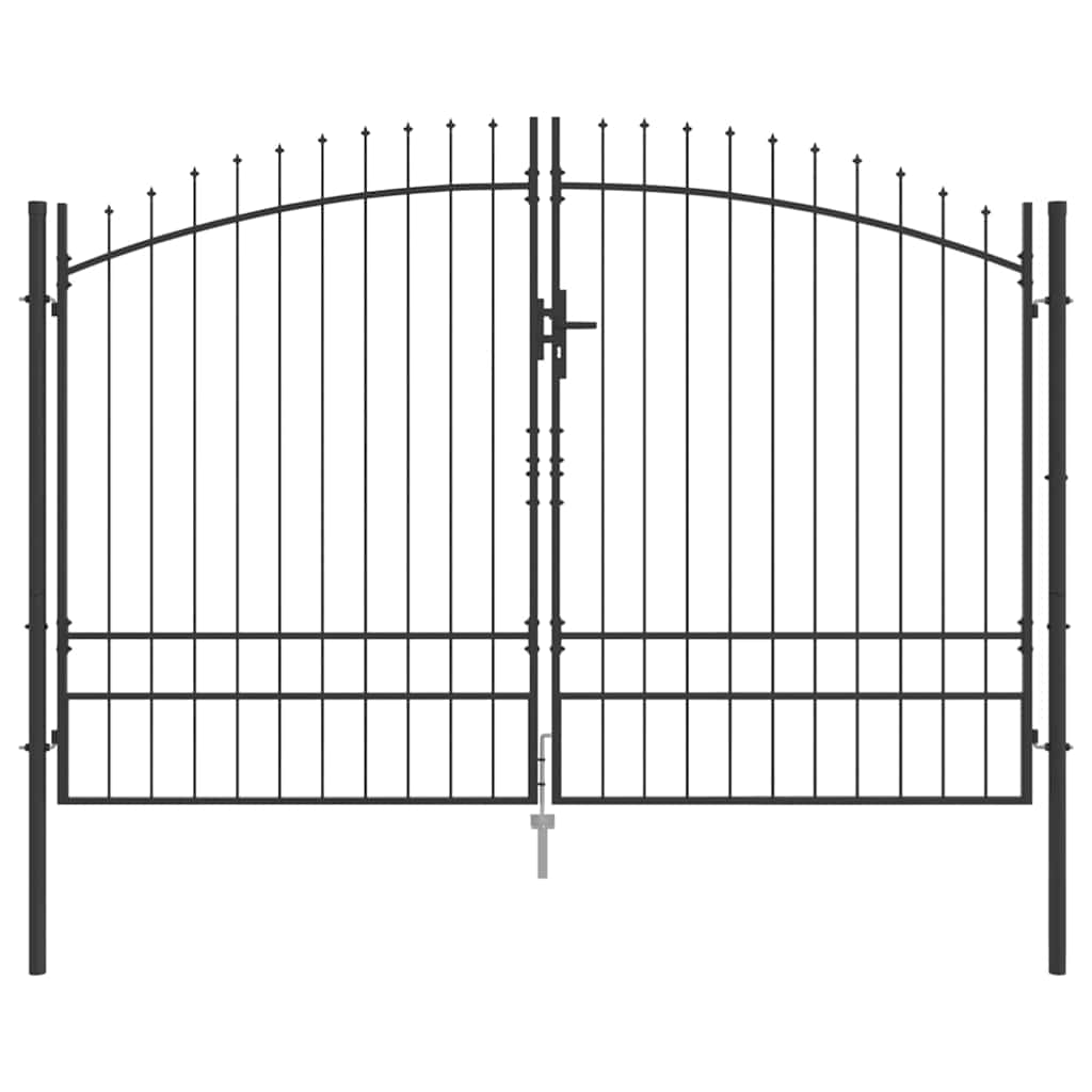 Cancello Doppio Woerden Grigio 299,5 x 249,5 cm Acciaio | homemem39