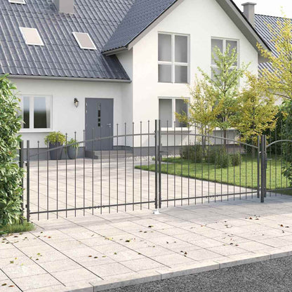 Cancello Doppio Woerden Grigio 400 x 174,5 cm Acciaio | homemem39