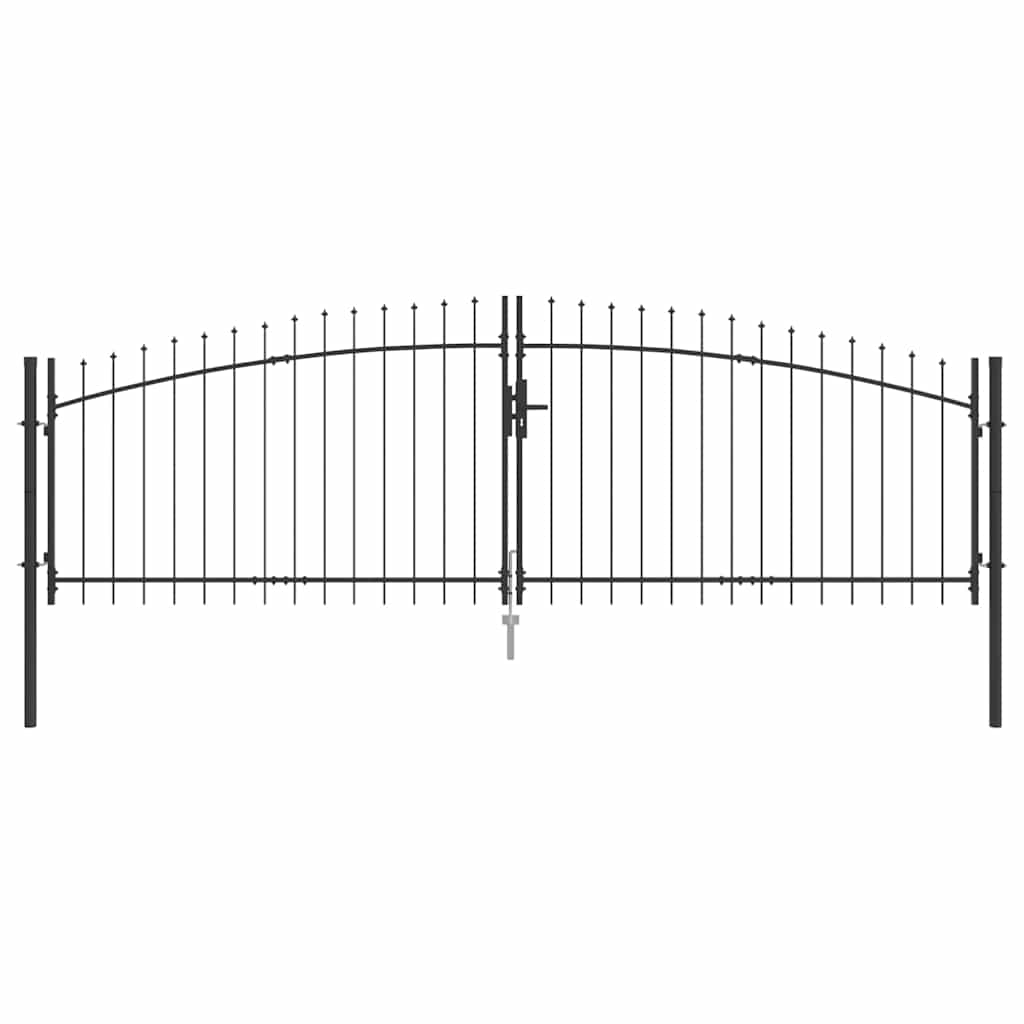 Cancello Doppio Woerden Grigio 400 x 174,5 cm Acciaio | homemem39
