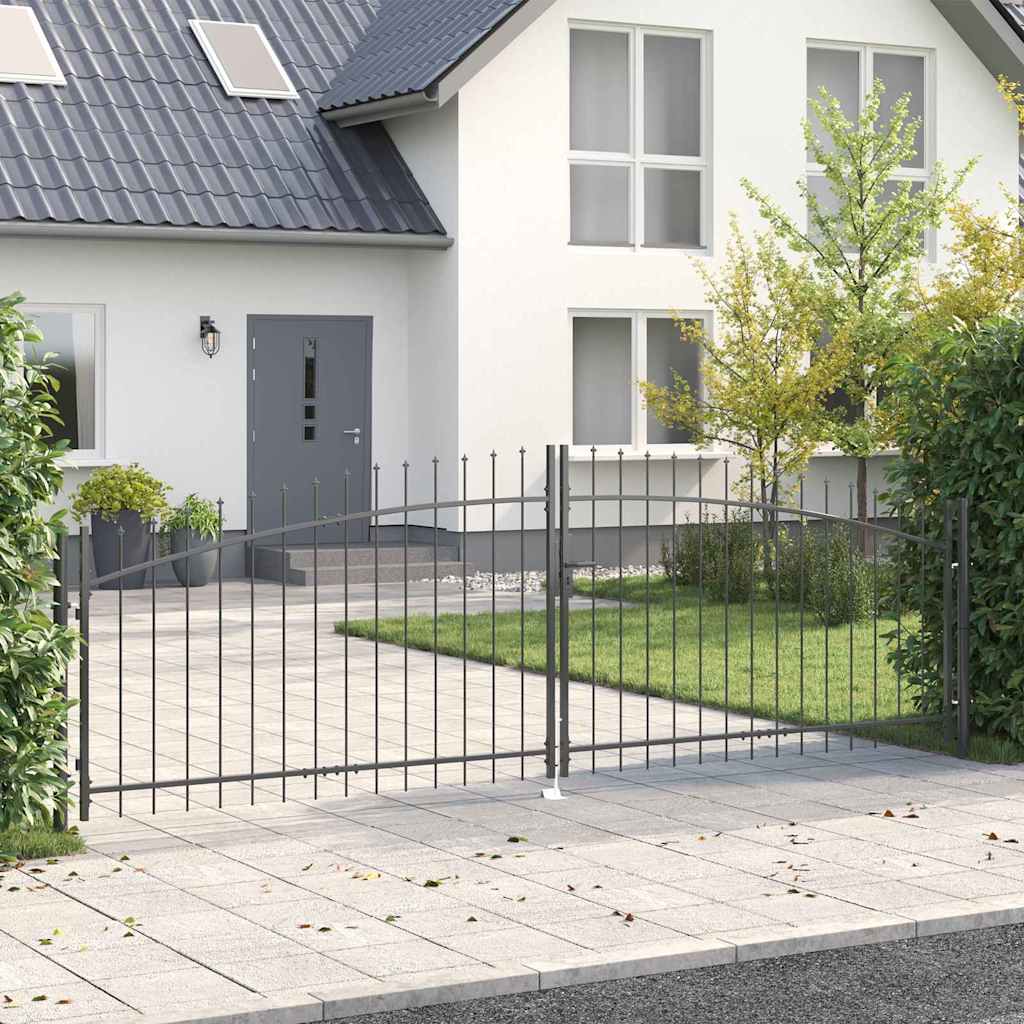 Cancello Doppio Woerden Grigio 400 x 199.5 cm Acciaio | homemem39