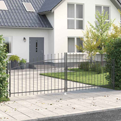 Cancello Doppio Woerden Grigio 400 x 199.5 cm Acciaio | homemem39