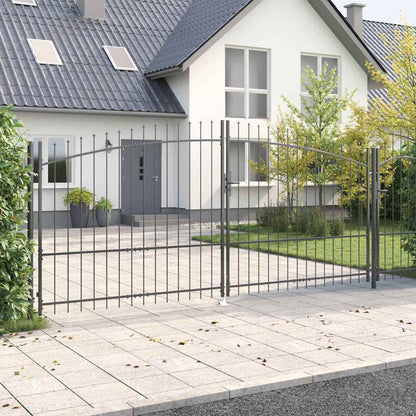Cancello Doppio Woerden Grigio 400 x 224,5 cm Acciaio | homemem39