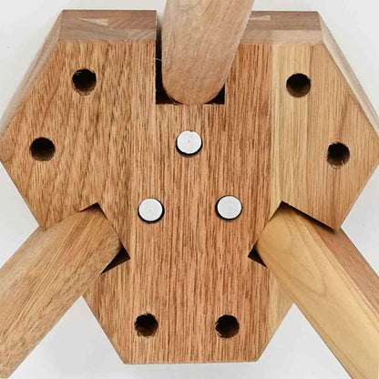 Tavolino da salotto 3 pcs Marrone Legno di Noce Massello | homemem39
