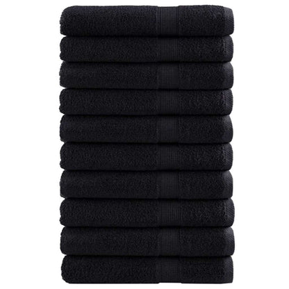 Asciugamani per Ospiti 600 gsm SOLUND 25 pcs Nero 80 x 200 cm - homemem39