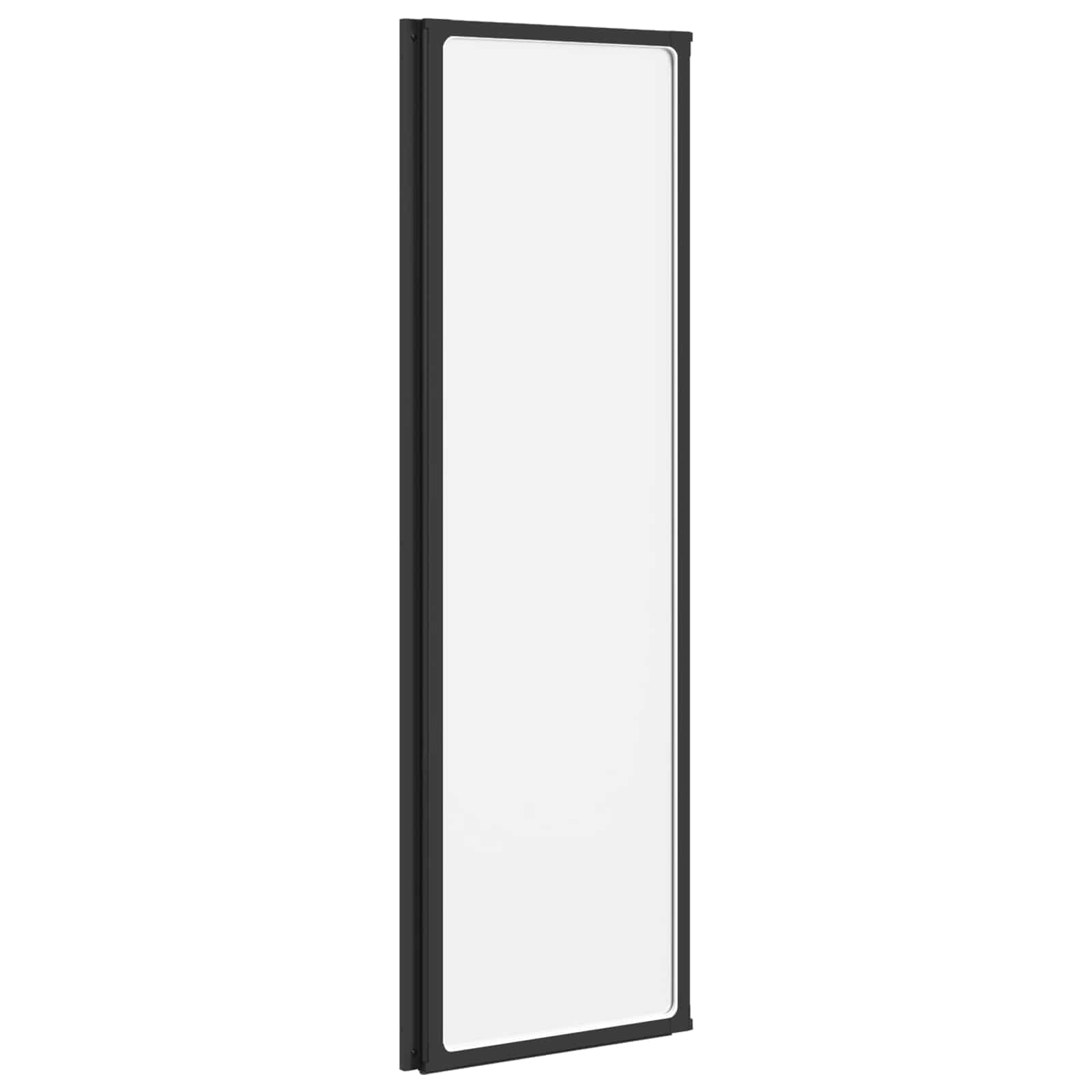 Parete doccia Nero 132 x 2 x 140 cm Alluminio e PP | homemem39