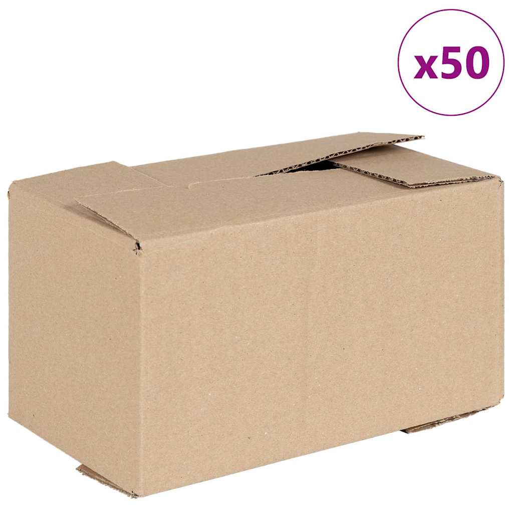 Scatola Pieghevole 50 pcs Naturale 24 x 13 x 13 cm Cartone