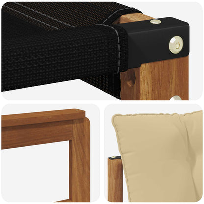 Set di divani da esterno con cuscino 3 pcs Naturale e Beige | homemem39