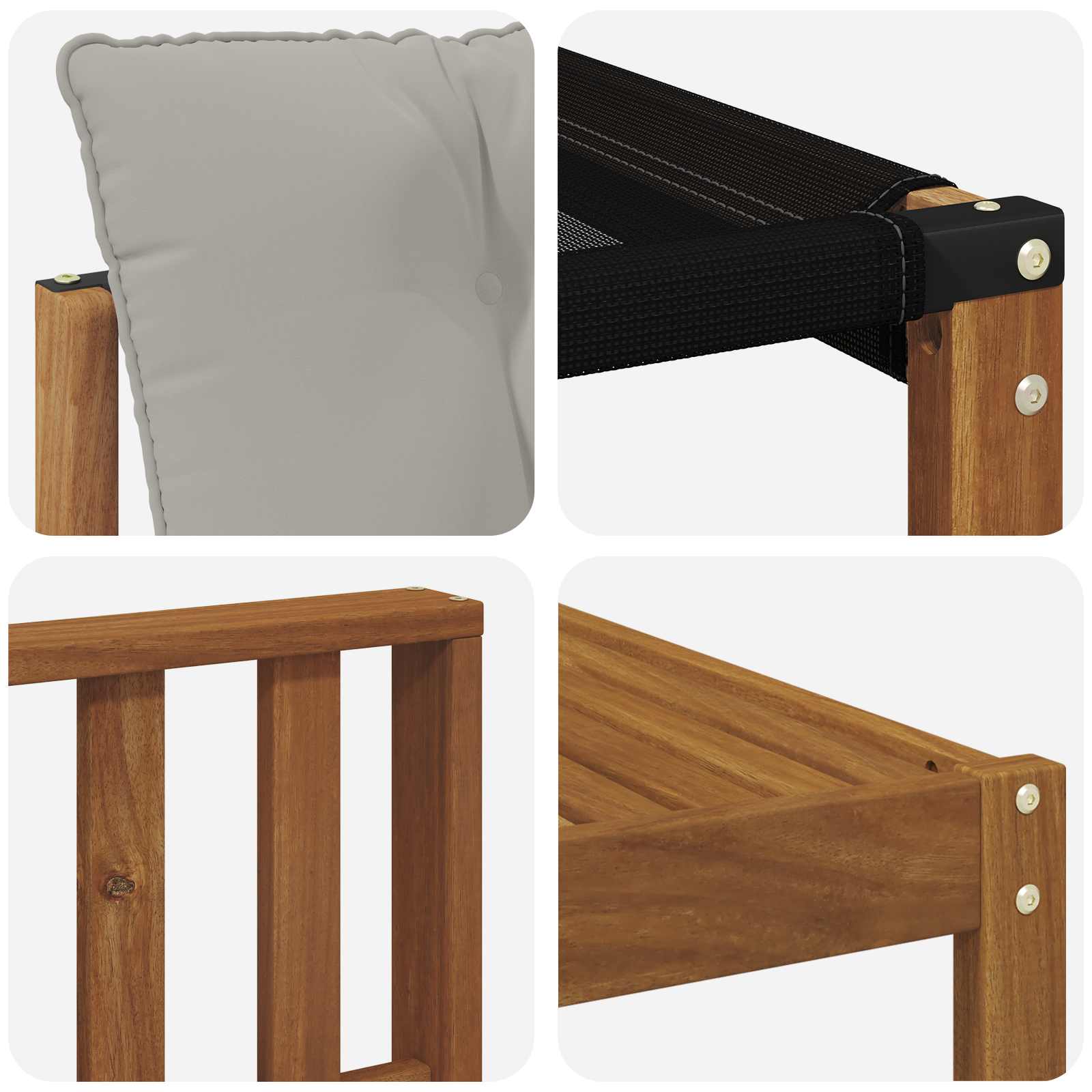 Set di divani da esterno 5 pcs Grigio Naturale e Chiaro | homemem39