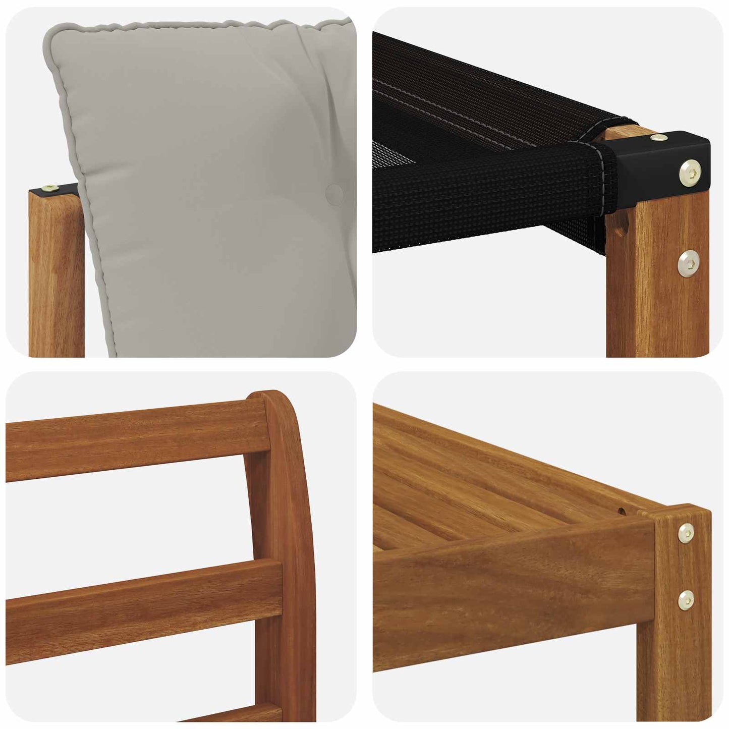 Set di divani da esterno 9 pcs Grigio Naturale e Chiaro | homemem39