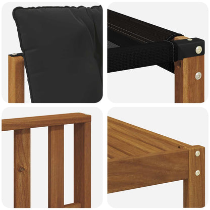 Set di divani da esterno con cuscino 7 pcs Naturale e Nero | homemem39