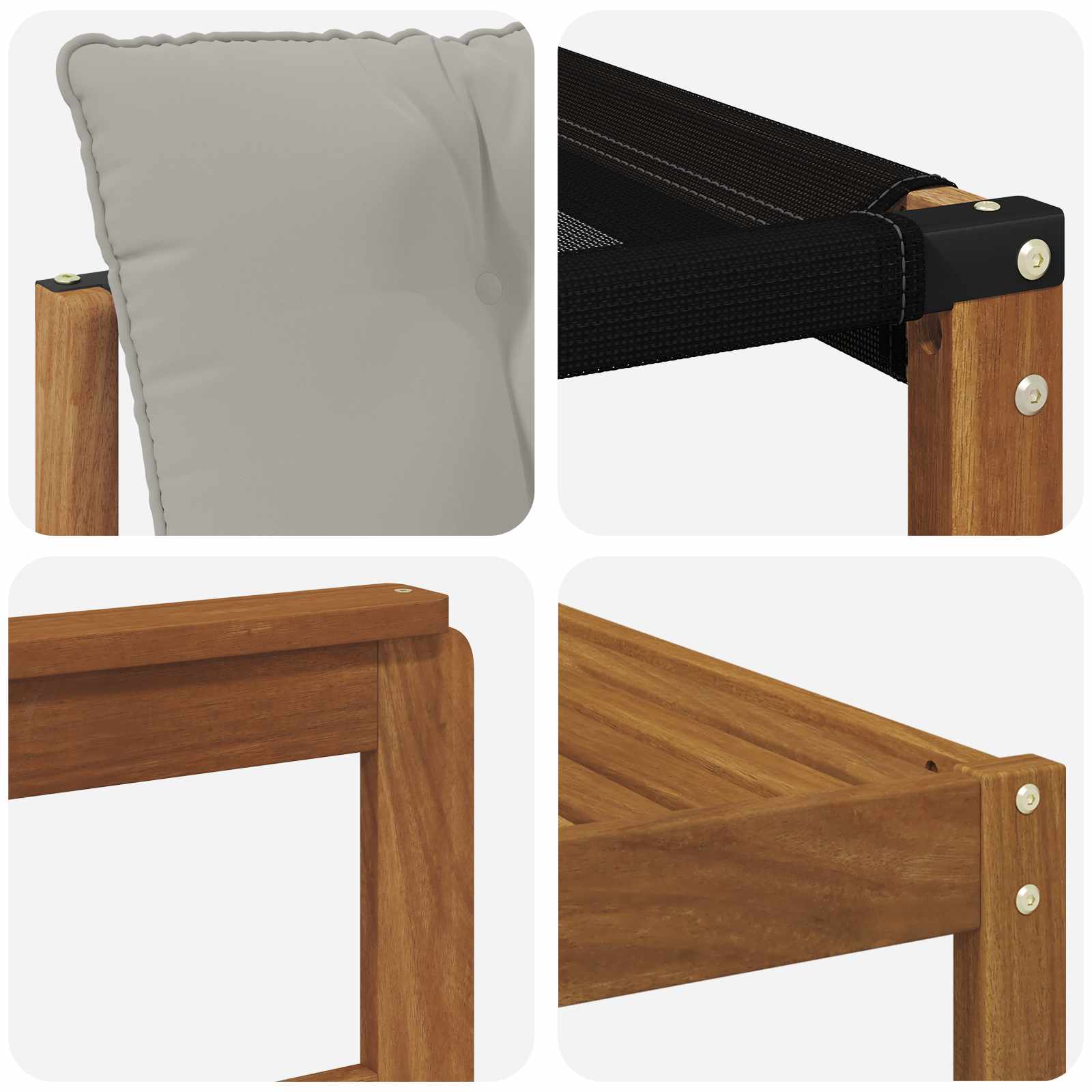 Set di divani da esterno 9 pcs Grigio Naturale e Chiaro | homemem39