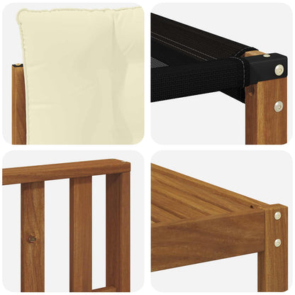 Set di divani da esterno con cuscino 9 pcs Naturale e Crema | homemem39