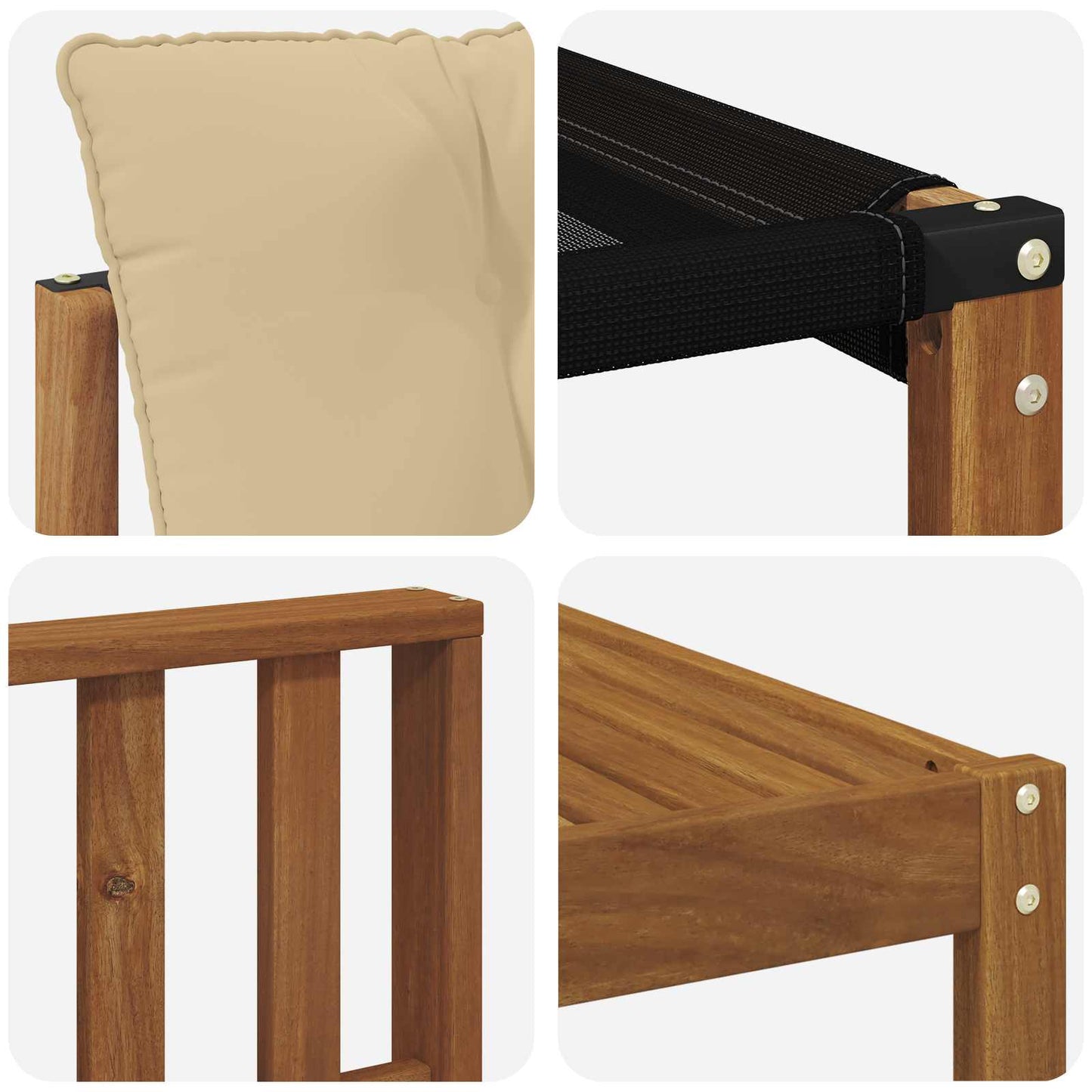 Set di divani da esterno con cuscino 9 pcs Naturale e Beige | homemem39