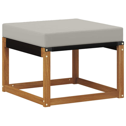 Set di divani da esterno 7 pcs Grigio Naturale e Chiaro