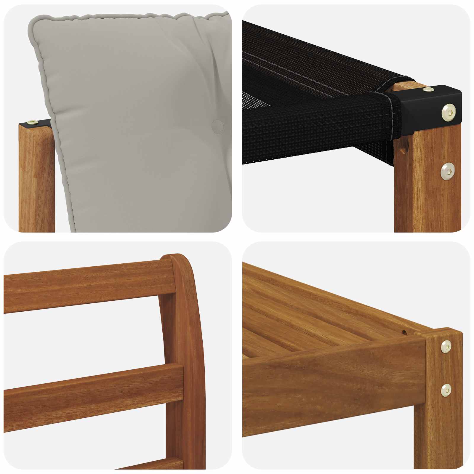 Set di divani da esterno 11 pcs Grigio Naturale e Chiaro | homemem39