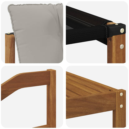 Set di divani da esterno 11 pcs Grigio Naturale e Chiaro | homemem39