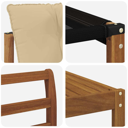 Set di divani da esterno con cuscino 5 pcs Naturale e Beige | homemem39