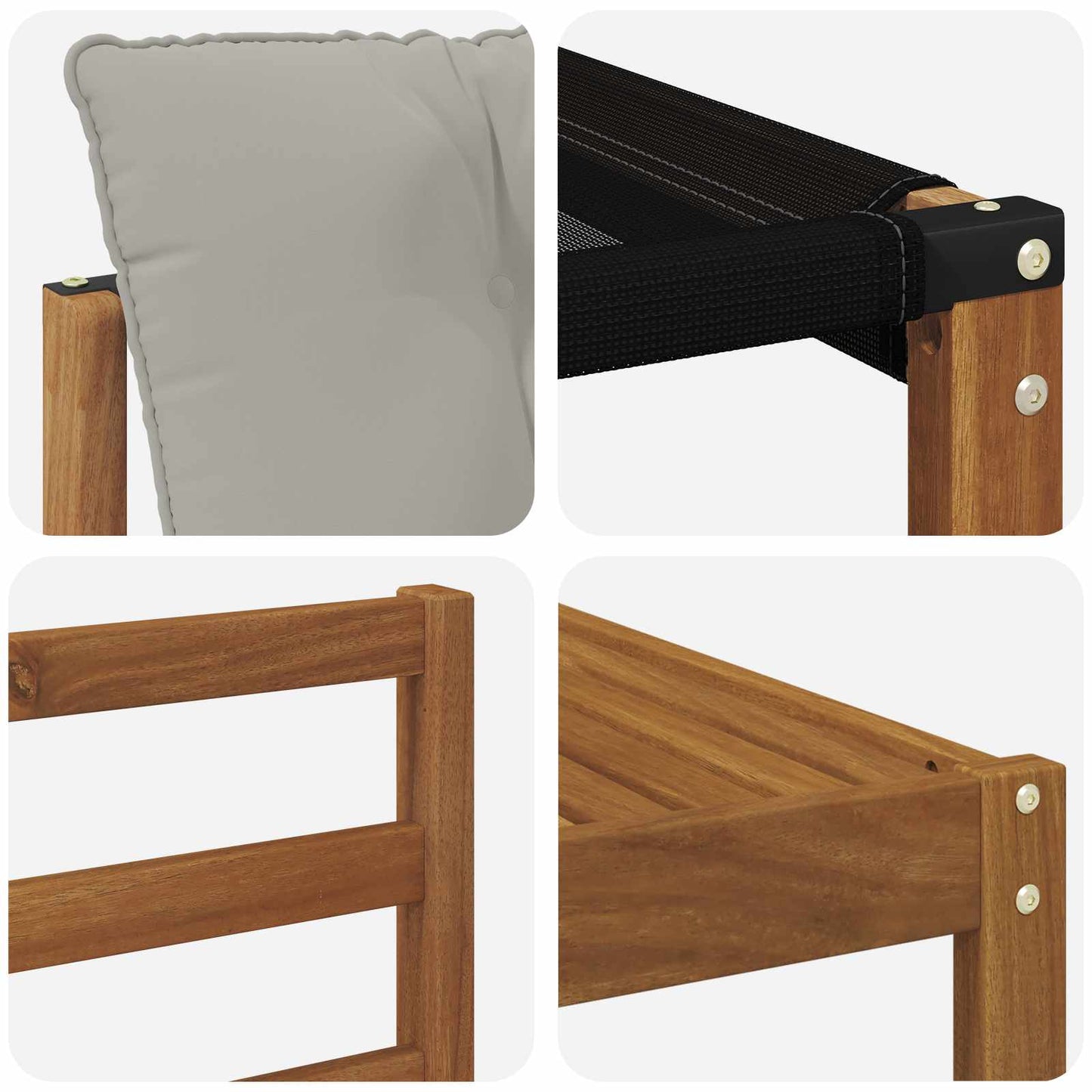 Set di divani da esterno 7 pcs Grigio Naturale e Chiaro | homemem39