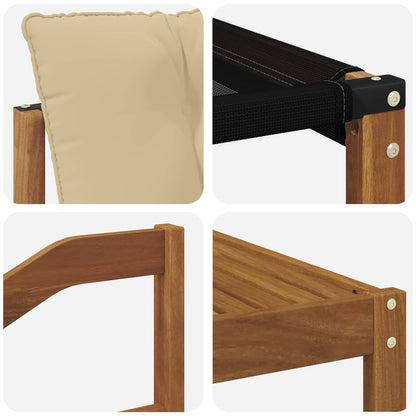 Set di divani da esterno con cuscino 7 pcs Naturale e Beige | homemem39