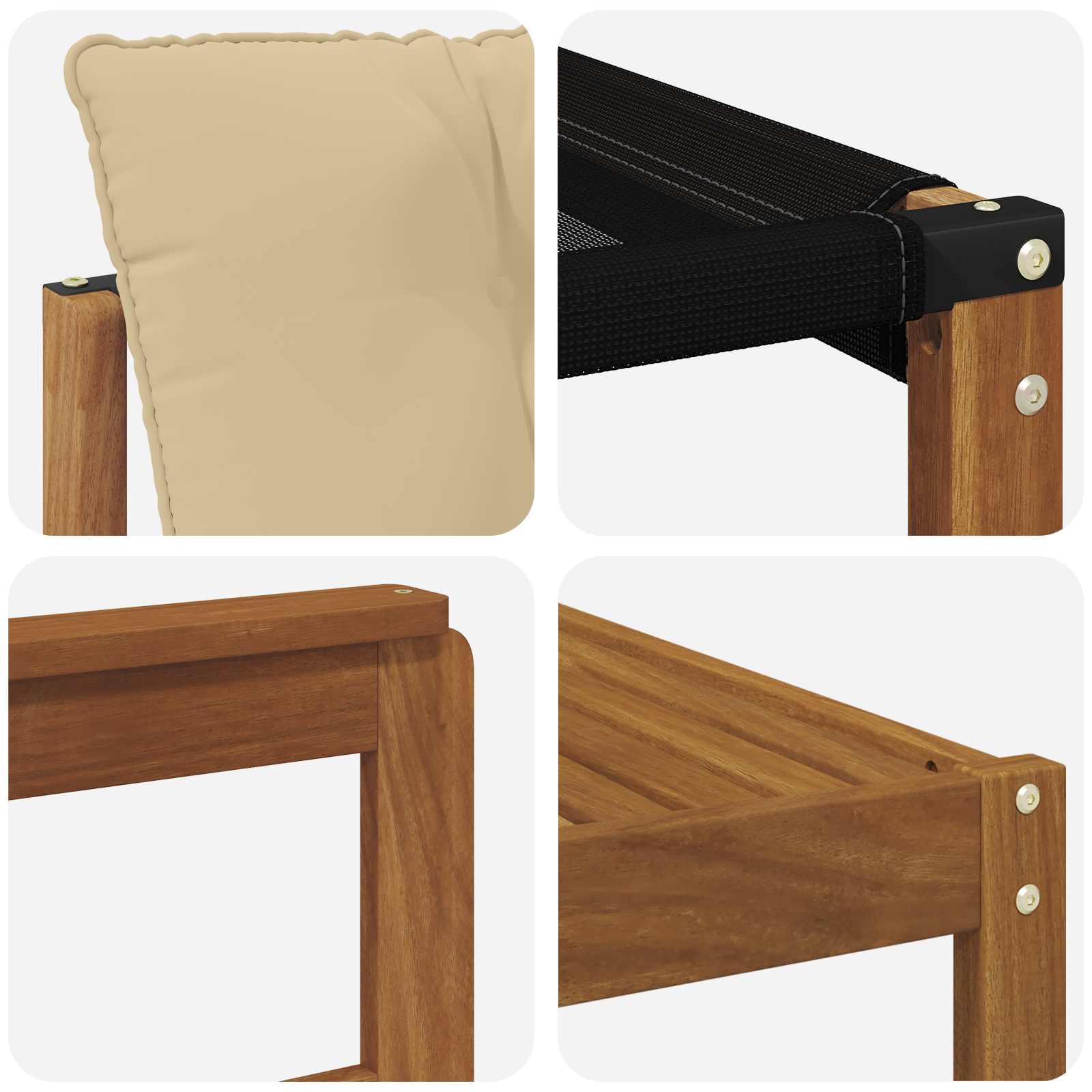 Set di divani da esterno con cuscino 8 pcs Naturale e Beige | homemem39