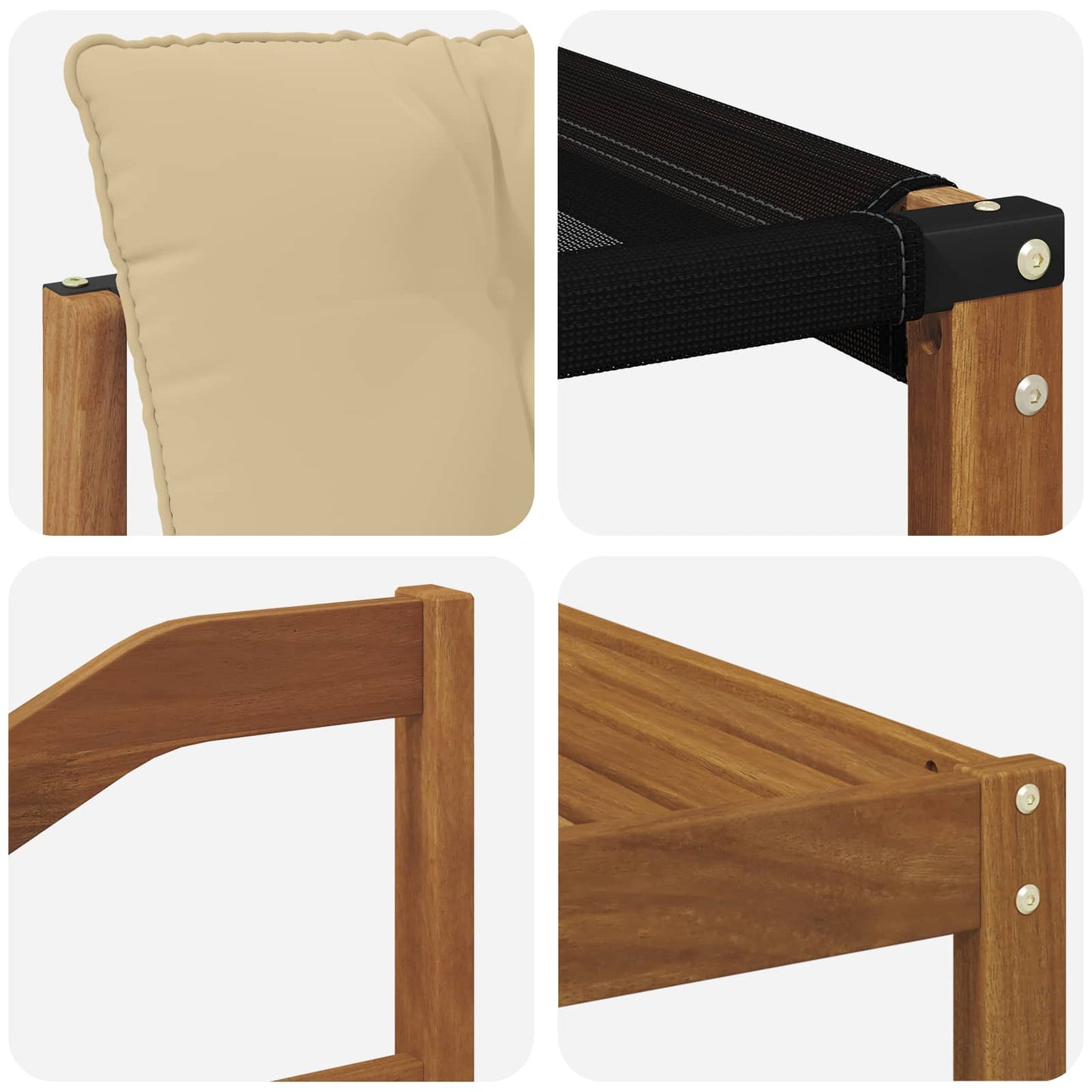 Set di divani da esterno con cuscino 9 pcs Naturale e Beige | homemem39