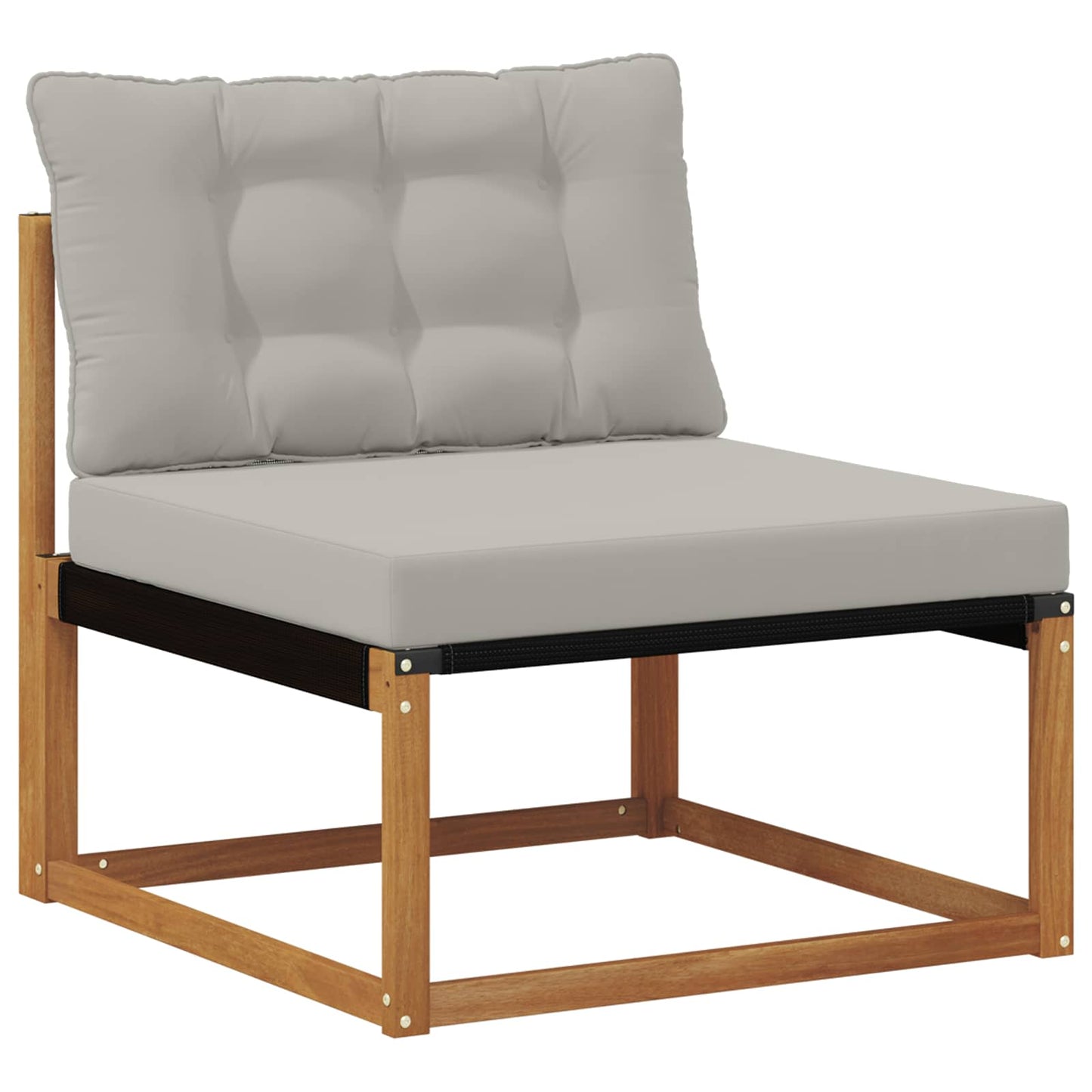 Set di divani da esterno 4 pcs Grigio Naturale e Chiaro | homemem39