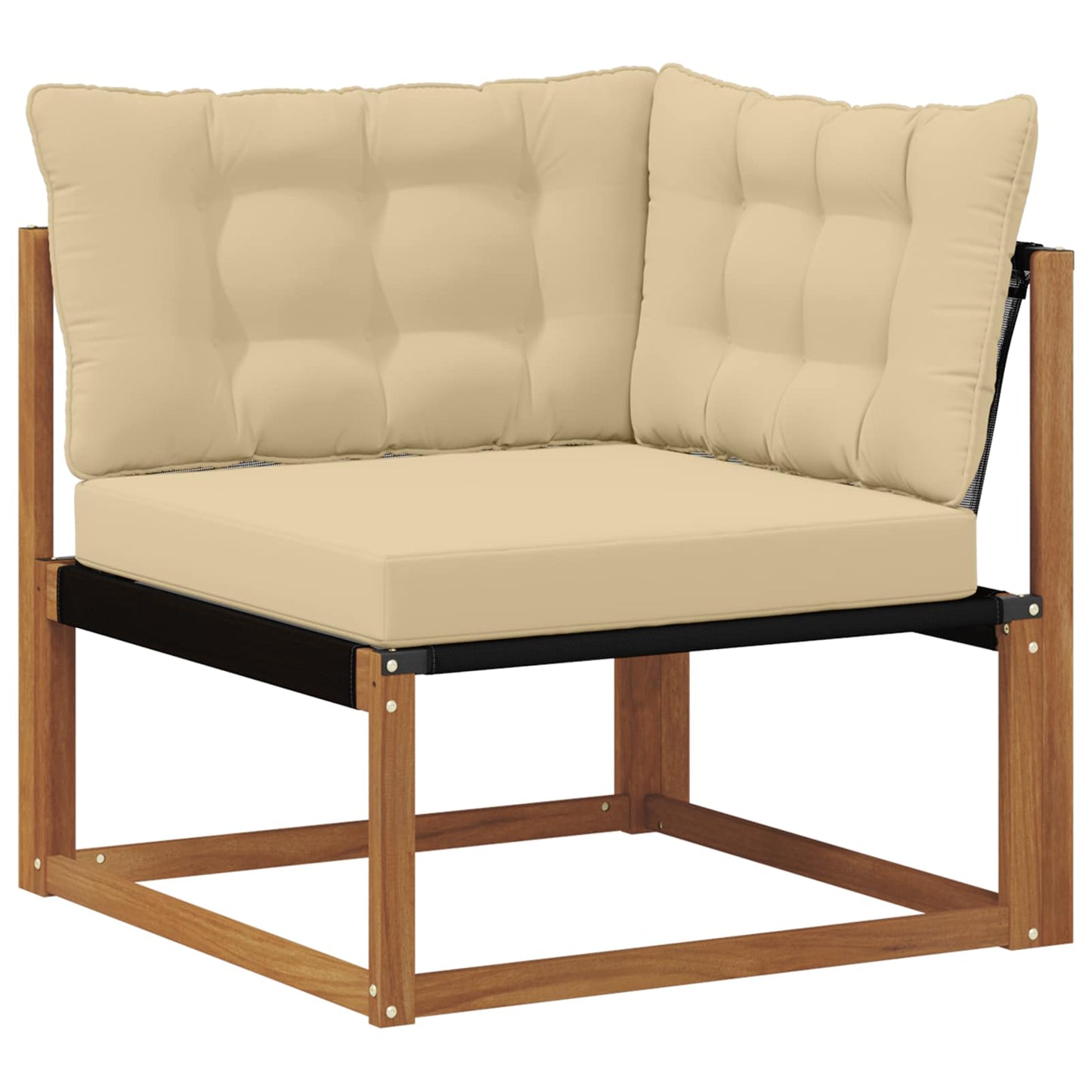 Set di divani da esterno con cuscino 4 pcs Naturale e Beige | homemem39