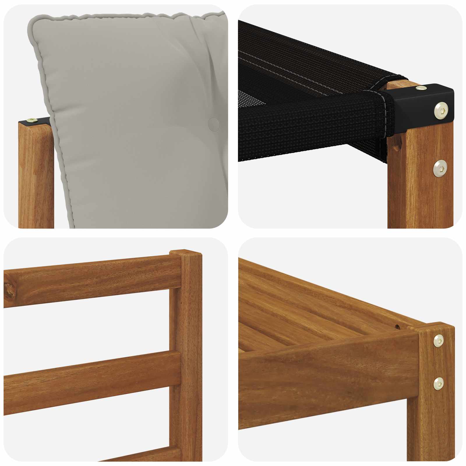 Set di divani da esterno 6 pcs Grigio Naturale e Chiaro | homemem39