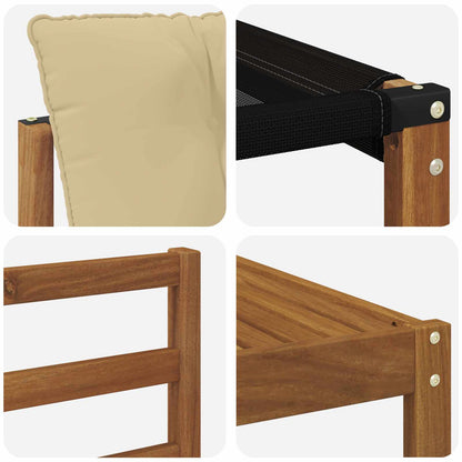 Set di divani da esterno con cuscino 7 pcs Naturale e Beige | homemem39